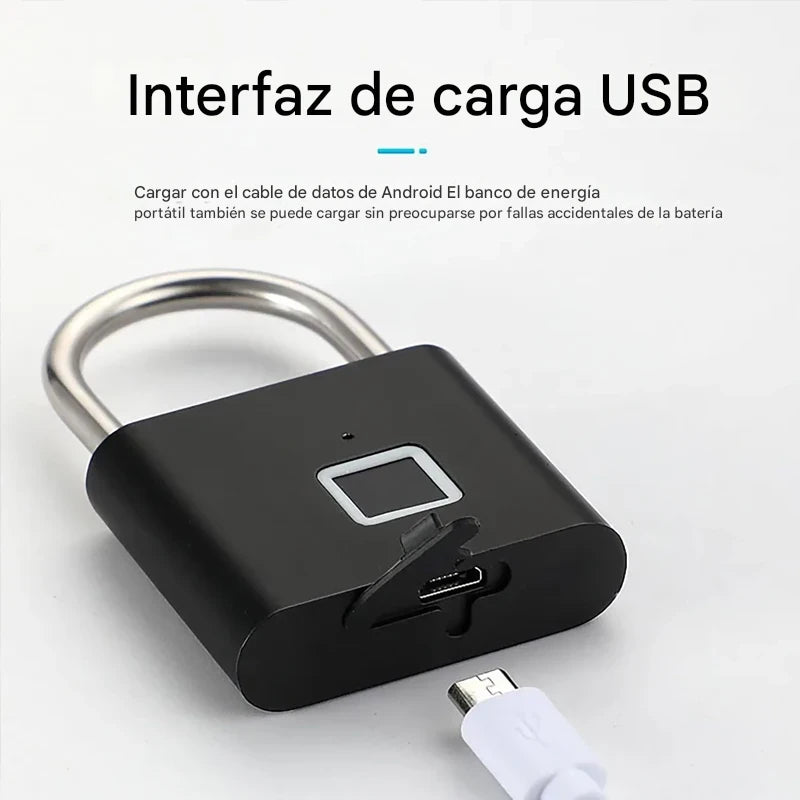 Candado huella digital