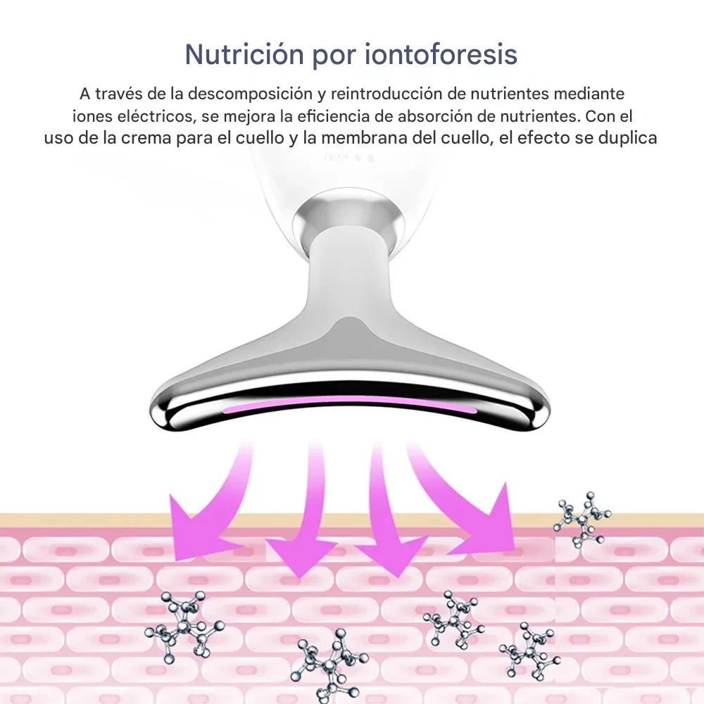Masajeador facial led